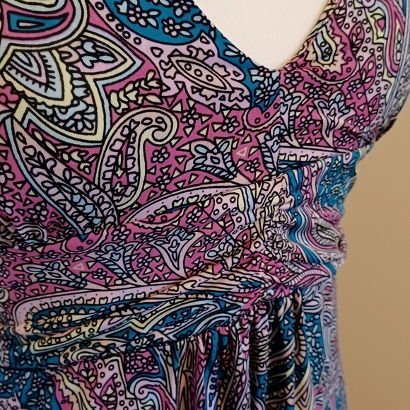 West Loop Halter Dress Sz Small. Beautiful Paisley print. - Picture 4 of 11